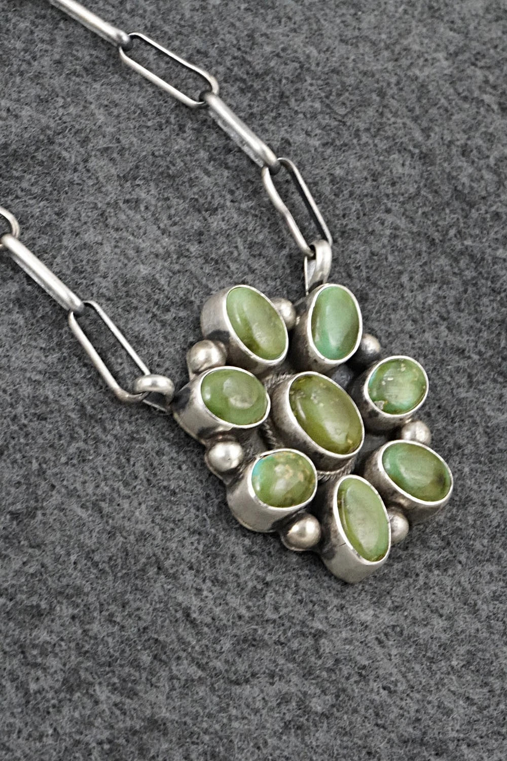 Turquoise & Sterling Silver Necklace - Kathleen Livingston