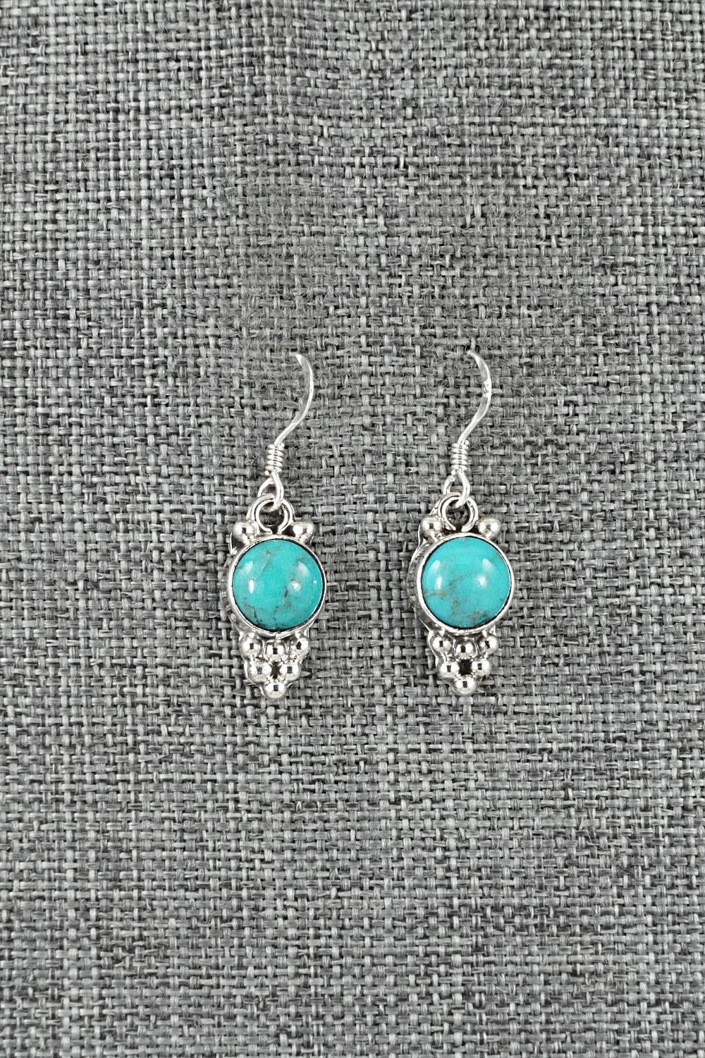 Turquoise & Sterling Silver Earrings - Isabell Yazzie