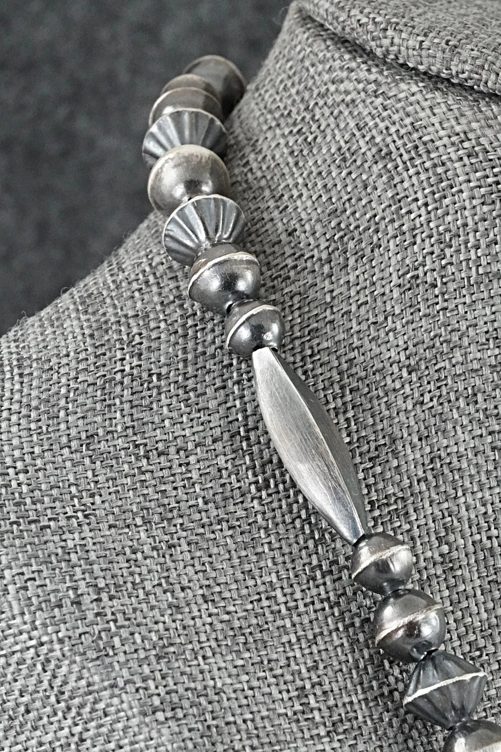 Sterling Silver Navajo Pearl Necklace 20" - Vintage