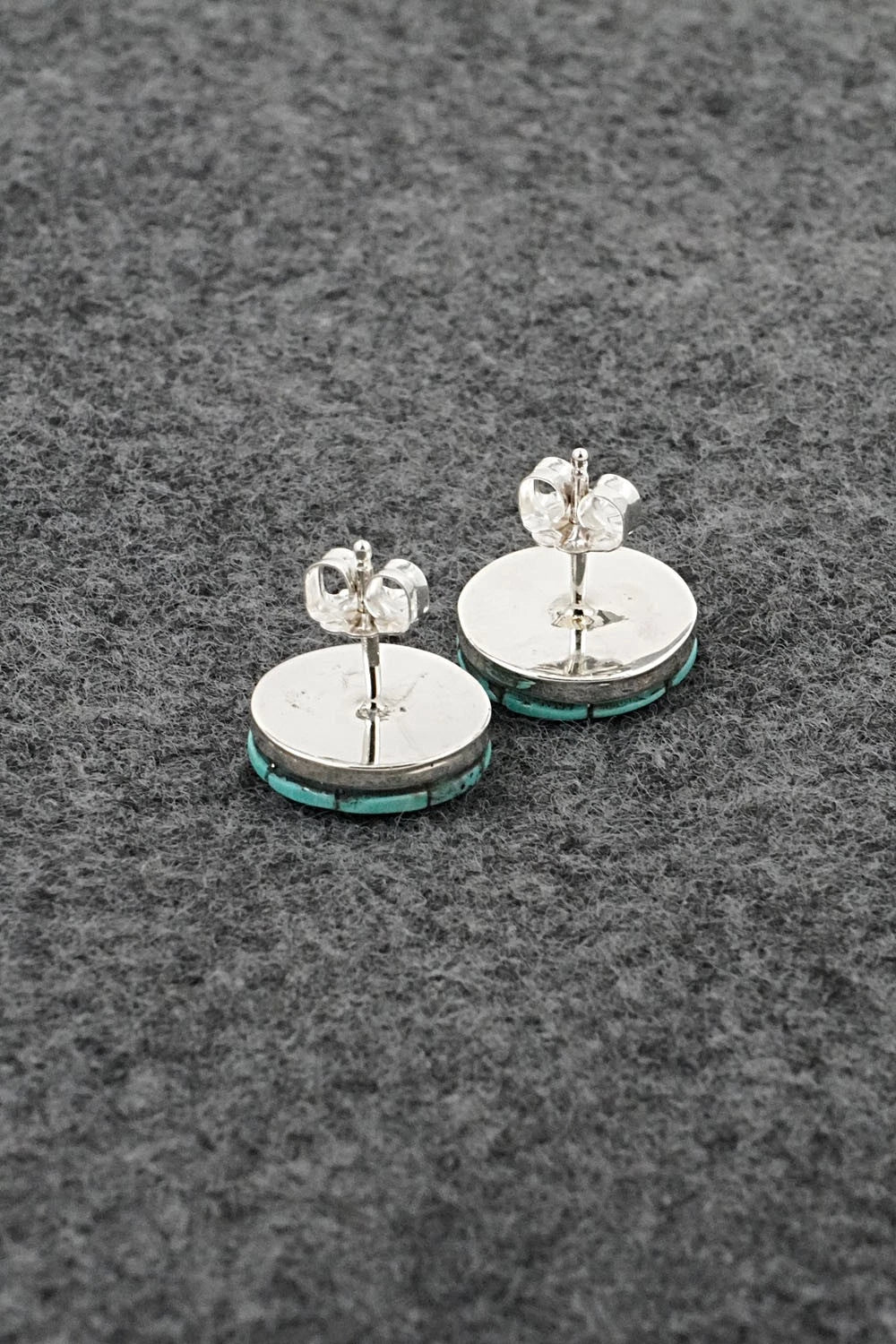 Turquoise & Sterling Silver Earrings - Johnson Laweka