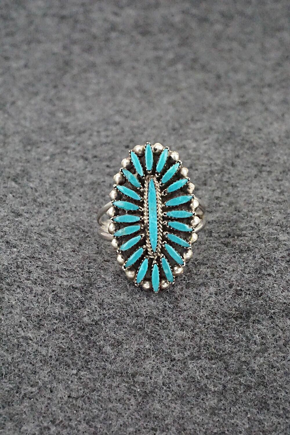 Turquoise & Sterling Silver Ring - Lorena Peina - Size 8