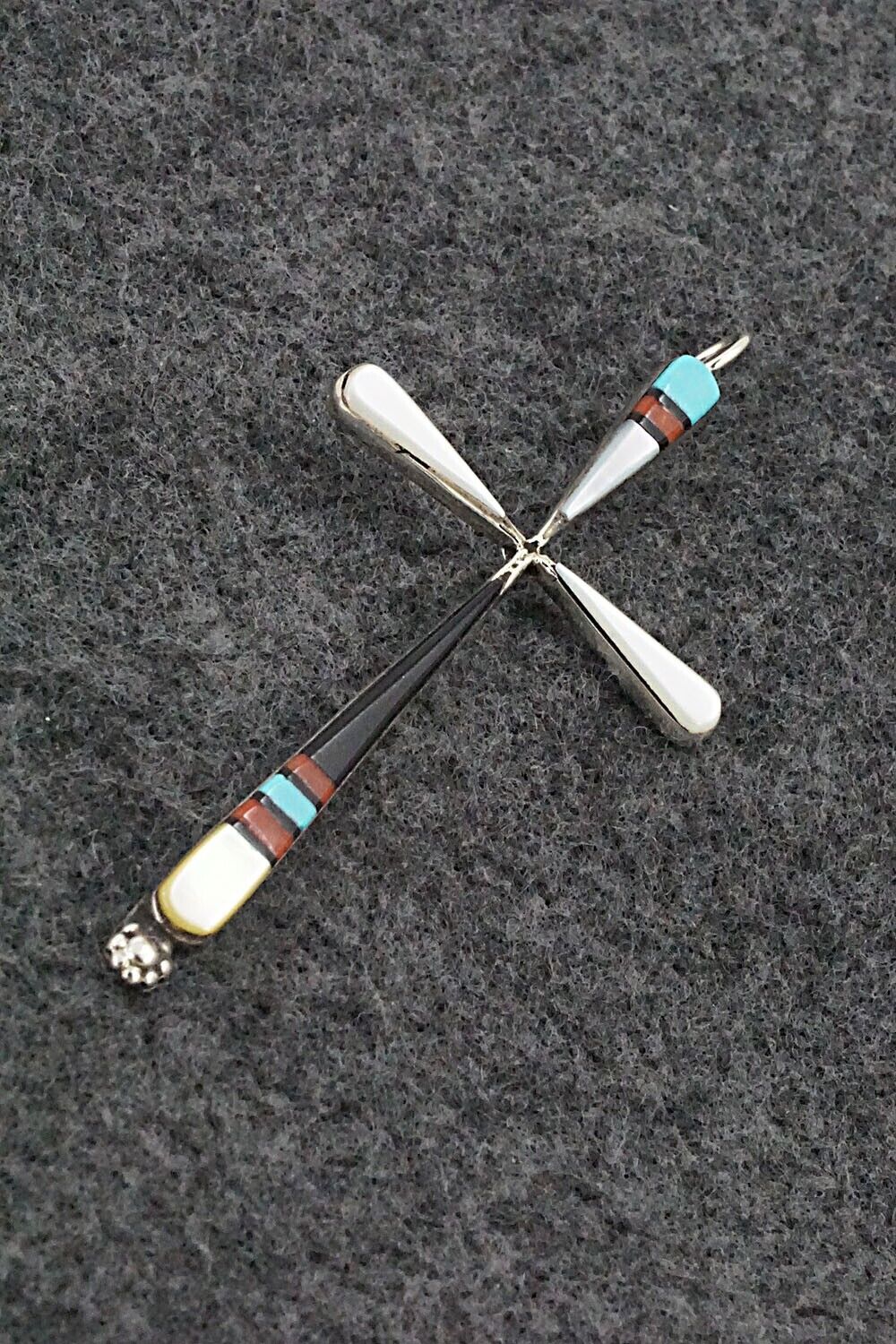 Multi-Stone & Sterling Silver Pendant - Sylvester Noche