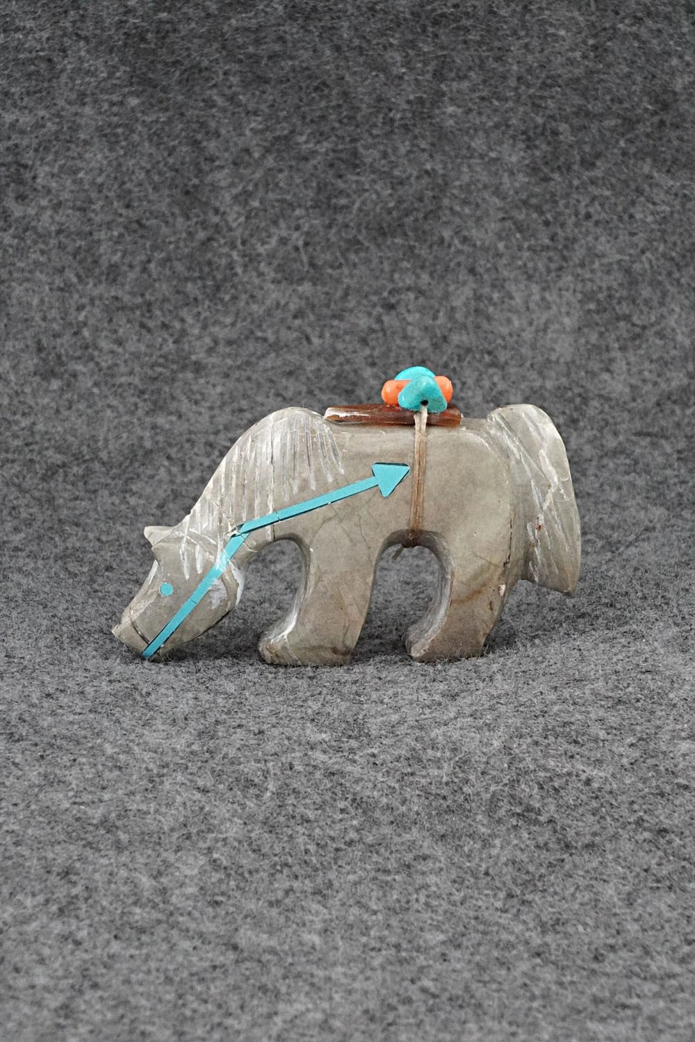 Horse Zuni Fetish Carving - Donovan Laiwakete