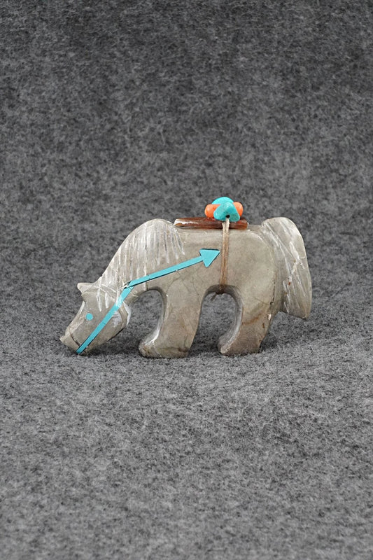 Horse Zuni Fetish Carving - Donovan Laiwakete