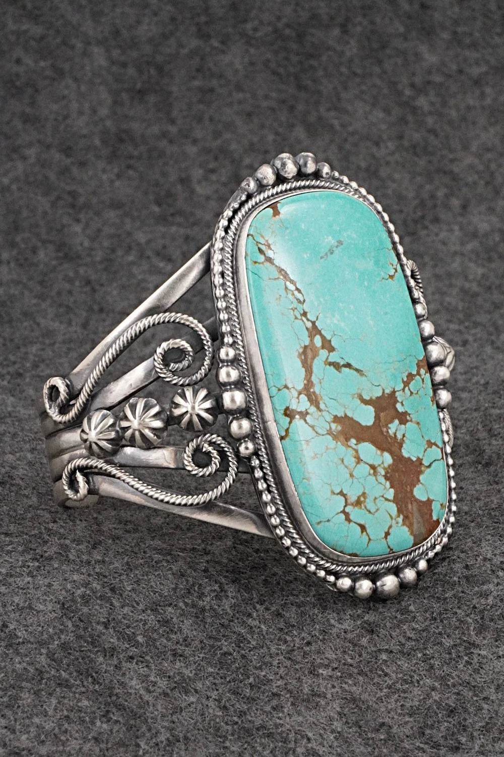 Turquoise & Sterling Silver Bracelet - Bobby Johnson