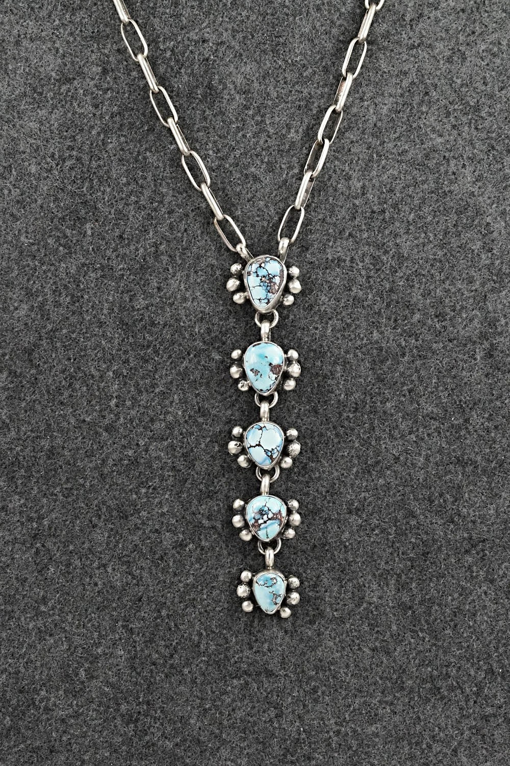 Turquoise & Sterling Silver Necklace - Bobby Johnson