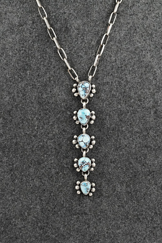 Turquoise & Sterling Silver Necklace - Bobby Johnson