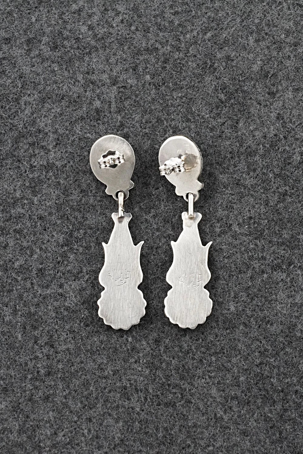 Turquoise & Sterling Silver Earrings - Verley Betone