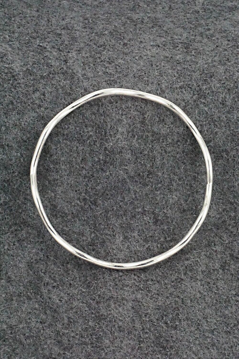 Sterling Silver Bangle Bracelet - Elaine Tahe