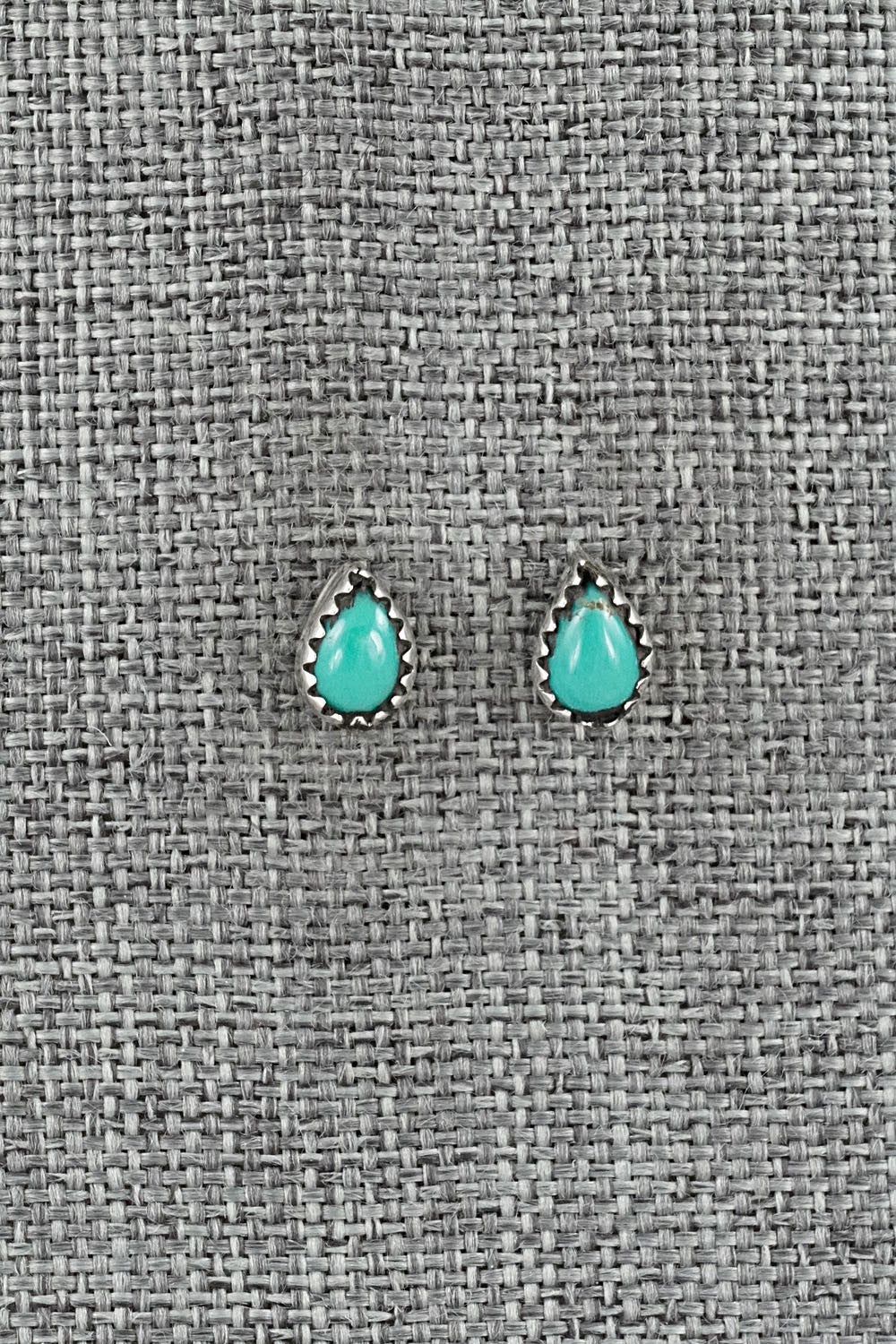 Turquoise & Sterling Silver Earrings - Gerald Joe