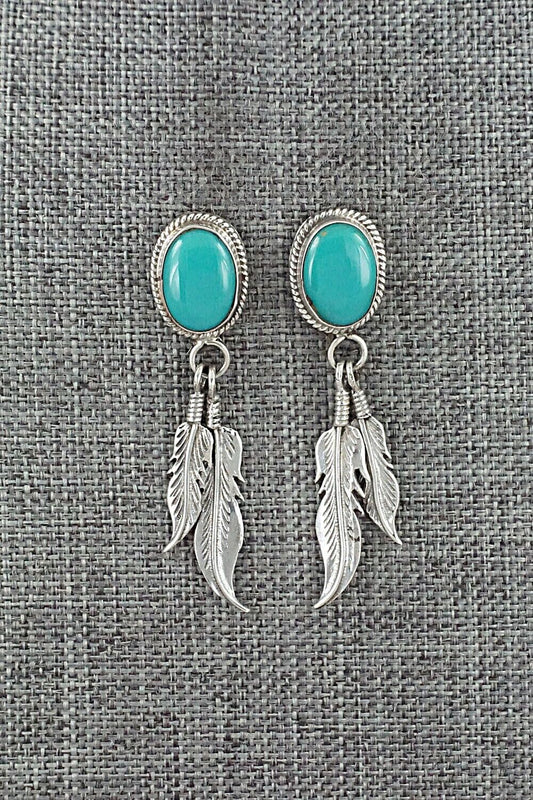 Turquoise and Sterling Silver Earrings - Sharon McCarthy