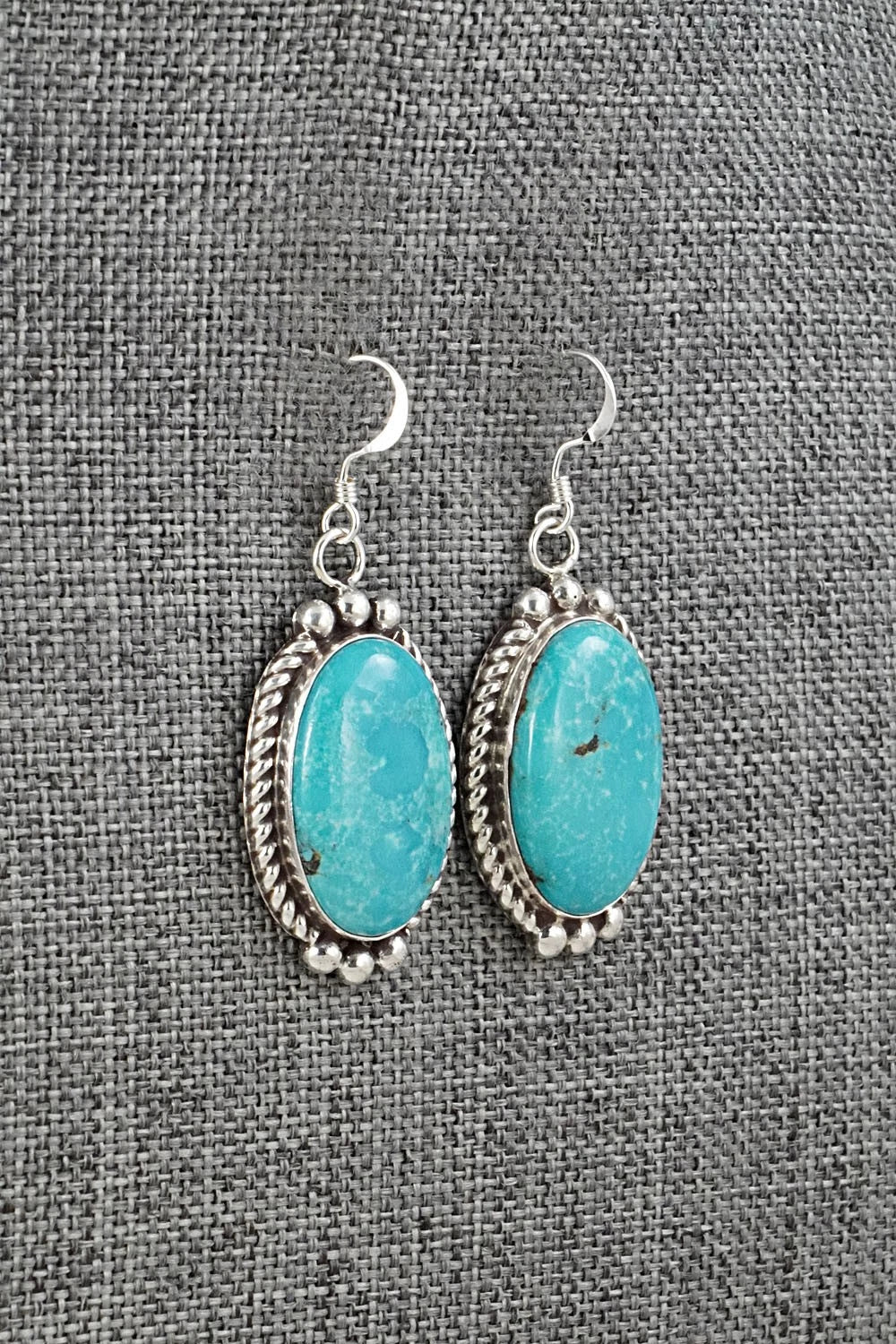 Turquoise & Sterling Silver Earrings - Antwone Brown