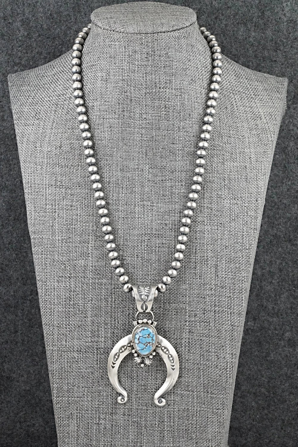 Turquoise & Sterling Silver Necklace - Samuel Yellowhair