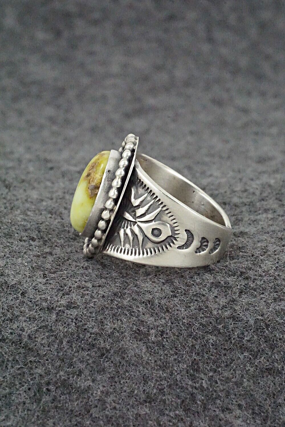 Variscite & Sterling Silver Ring - Samuel Yellowhair - Size 7