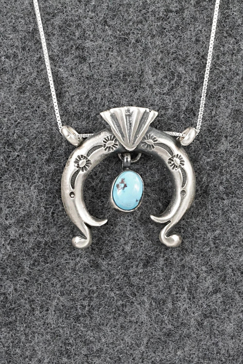 Turquoise & Sterling Silver Necklace - Gary Shorty