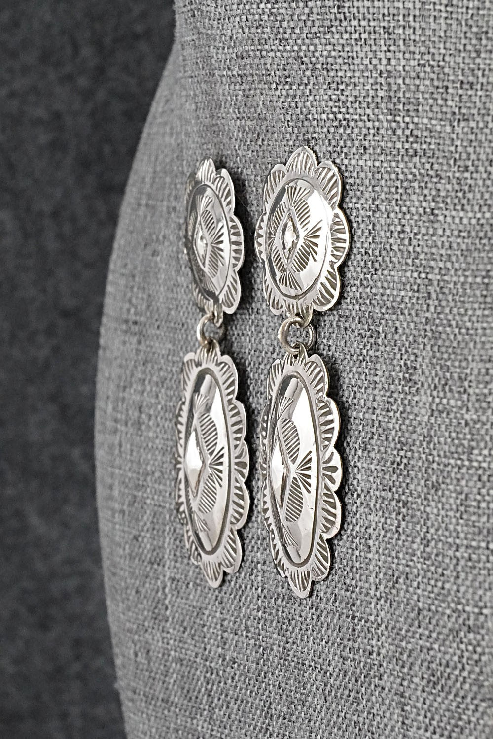 Sterling Silver Earrings - Bertha Begay