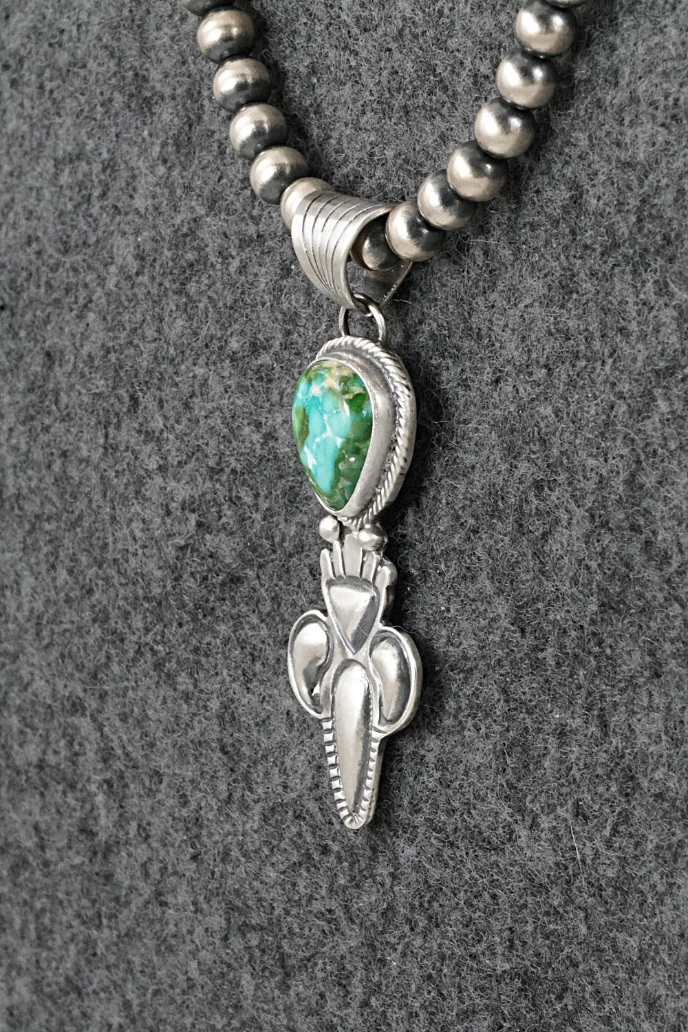 Turquoise & Sterling Silver Necklace - Gary Shorty
