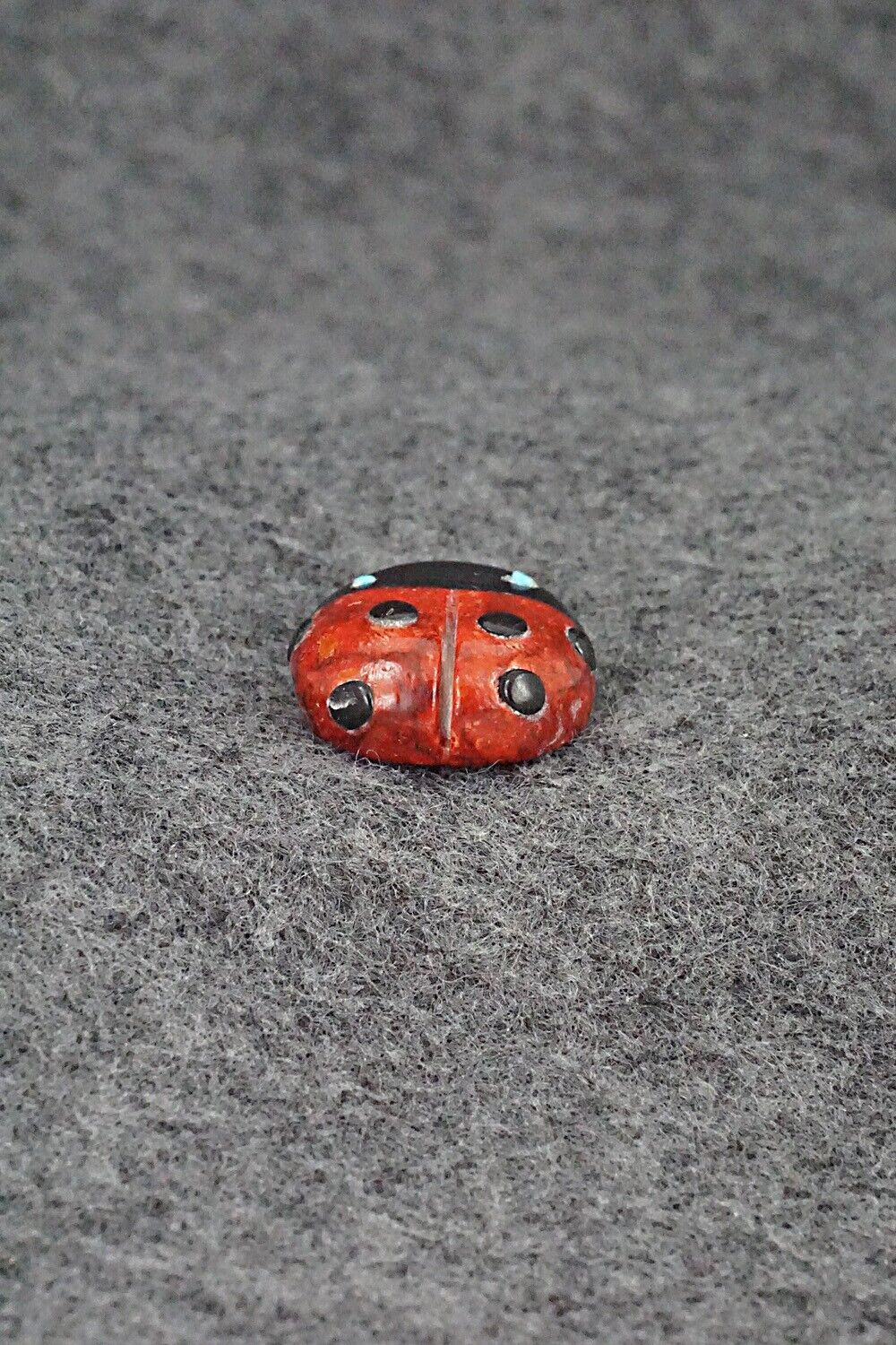 Ladybug Zuni Fetish Carving - Reynold Lunasee