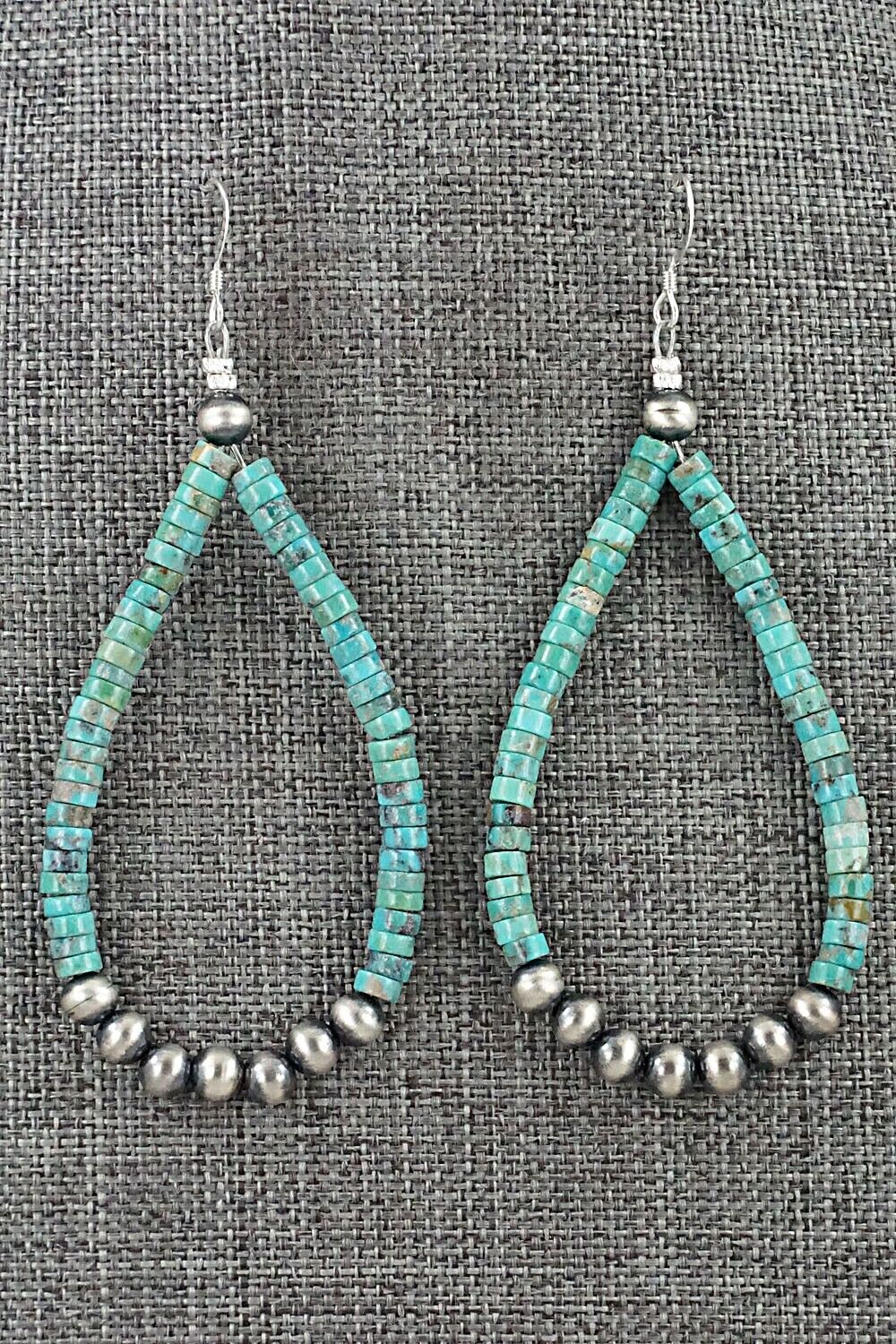 Turquoise & Sterling Silver Earrings - Doreen Jake