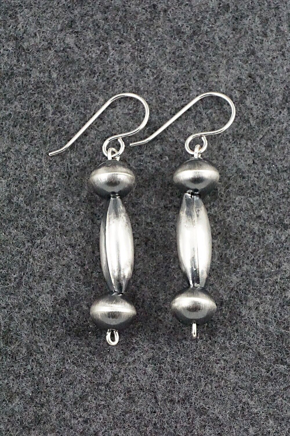 Sterling Silver Navajo Pearl Earrings - Tonisha Haley