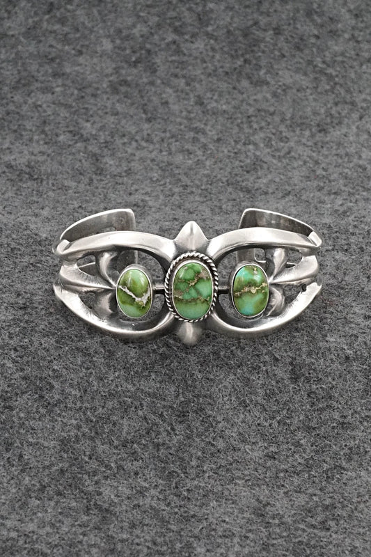 Turquoise & Sterling Silver Bracelet - Eugene Gruber