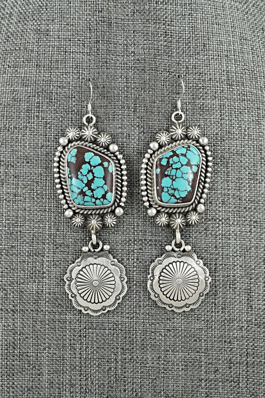 Turquoise & Sterling Silver Earrings - Michael Calladitto