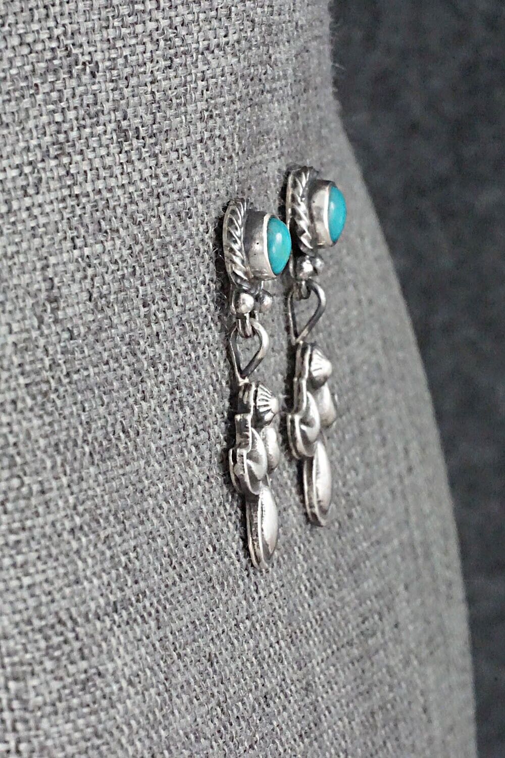 Turquoise & Sterling Silver Earrings - Annie Spencer