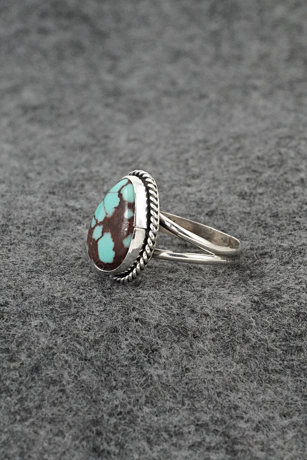 Turquoise & Sterling Silver Ring - Eugene Gruber - Size 7