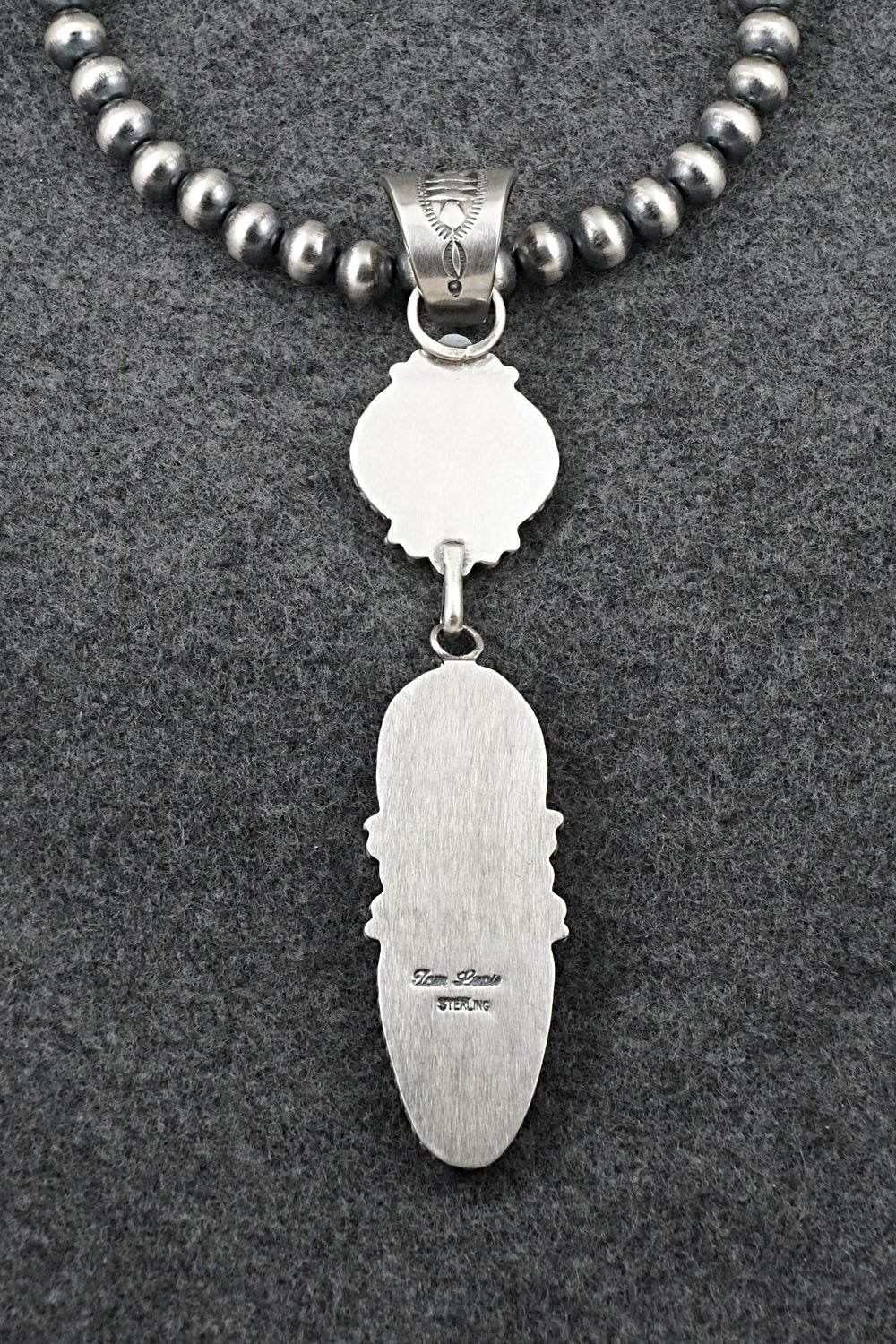 Turquoise & Sterling Silver Necklace - Tom Lewis