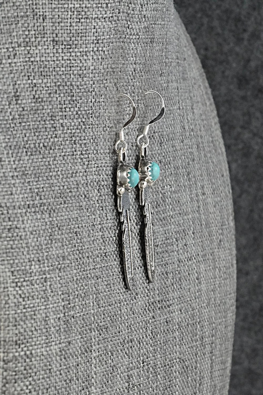 Turquoise & Sterling Silver Earrings - Adelarae Yazzie