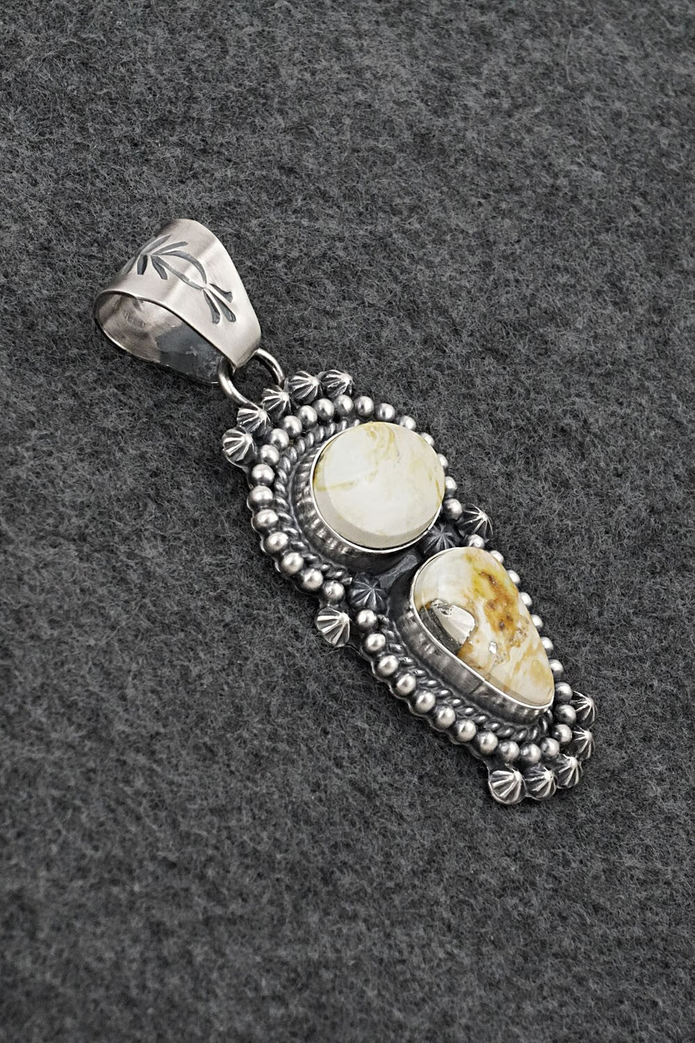 Variscite & Sterling Silver Pendant - Raymond Delgarito