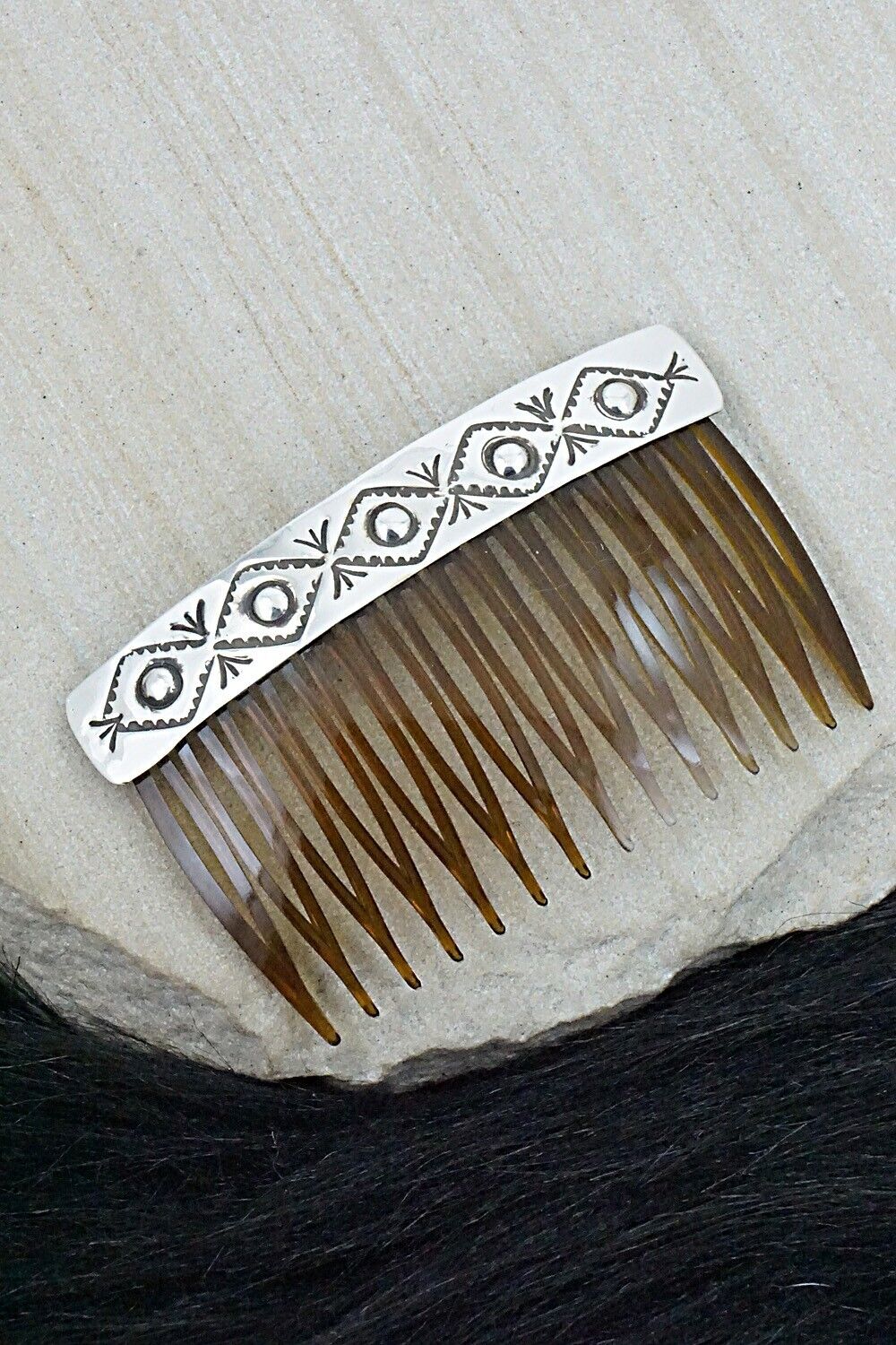 Sterling Silver Hair Combs - Jennie Blackgoat