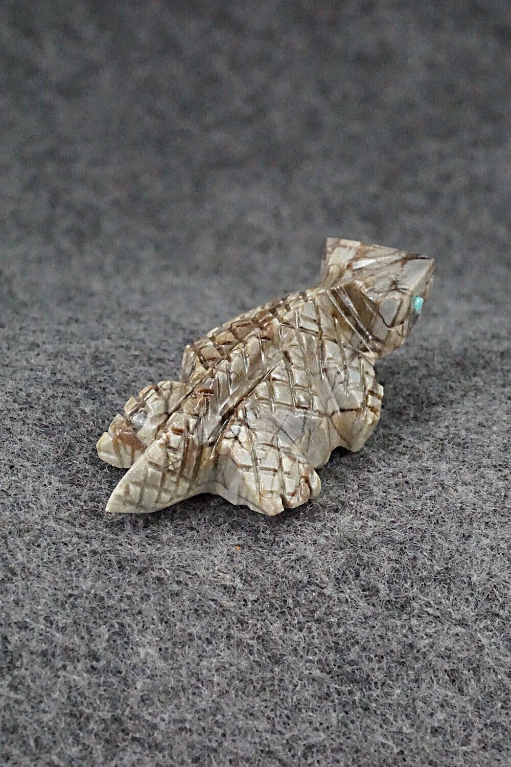 Horned Toad Zuni Fetish Carving - Carl Etsate