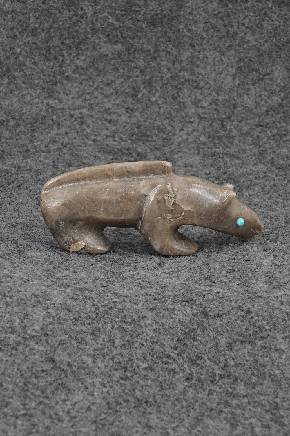 Mountain Lion Zuni Fetish Carving - Ronnie Lunasee