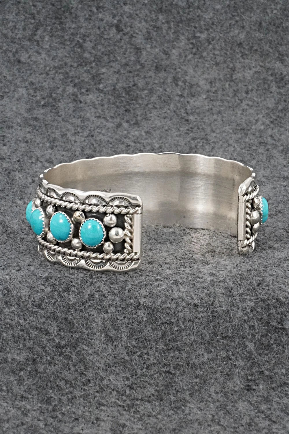 Turquoise & Sterling Silver Bracelet - Chester Charley