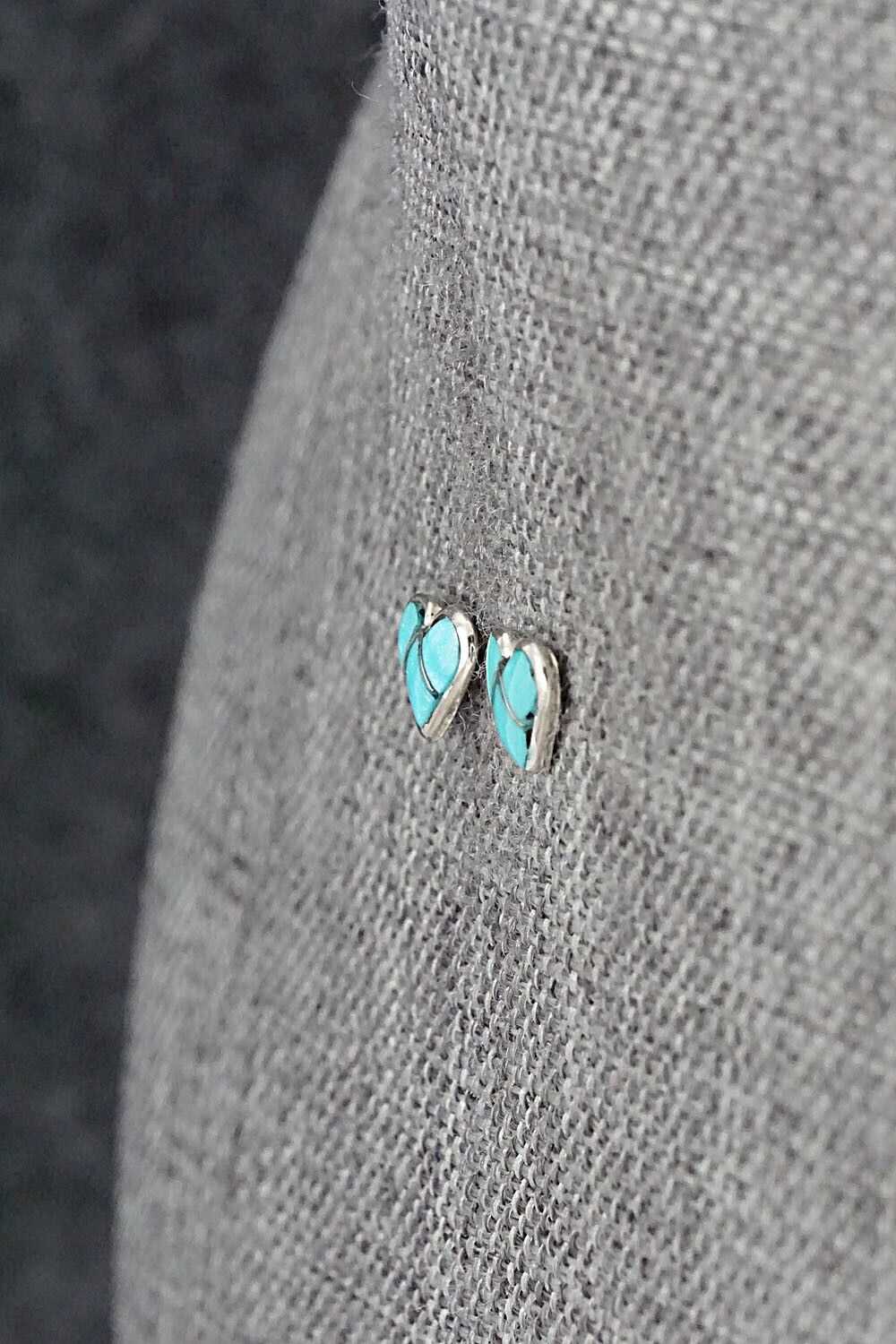 Turquoise & Sterling Silver Earrings - Jolena Haskie