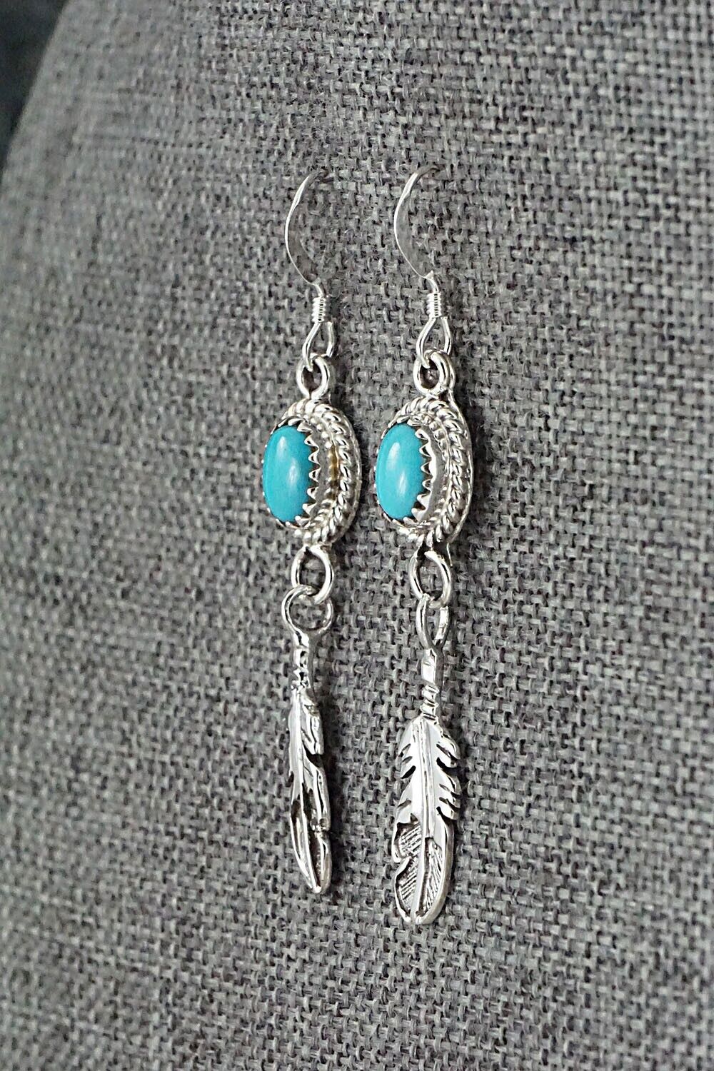 Turquoise and Sterling Silver Earrings - Sharon McCarthy