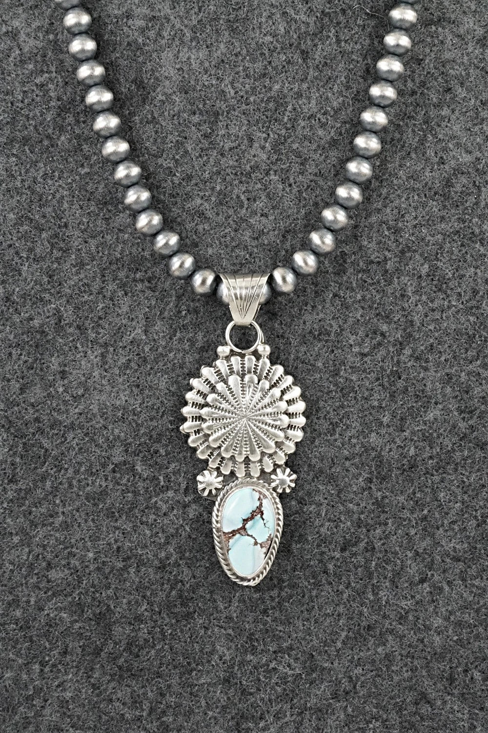 Turquoise & Sterling Silver Necklace - Sharon McCarthy