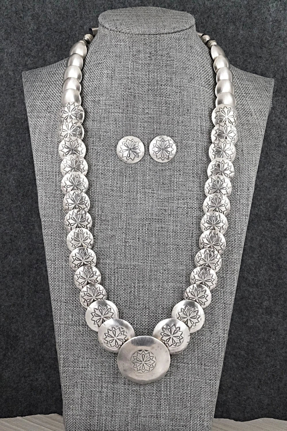Sterling Silver Necklace and Earrings Set - Tim Thompson