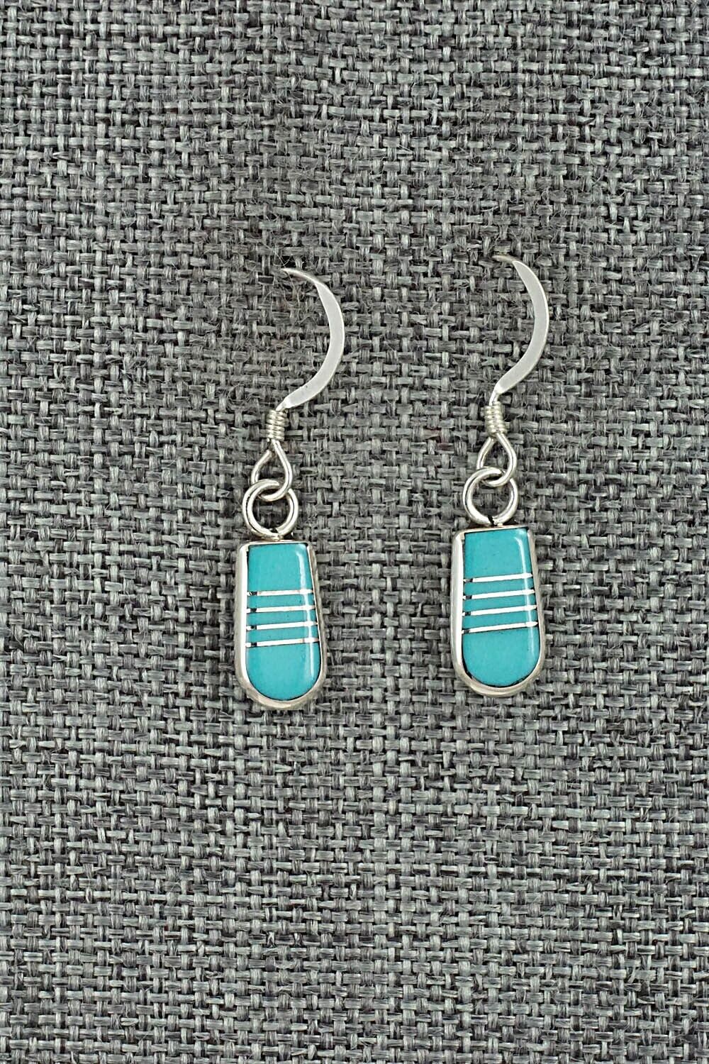 Turquoise & Sterling Silver Earrings - Valintino Laate