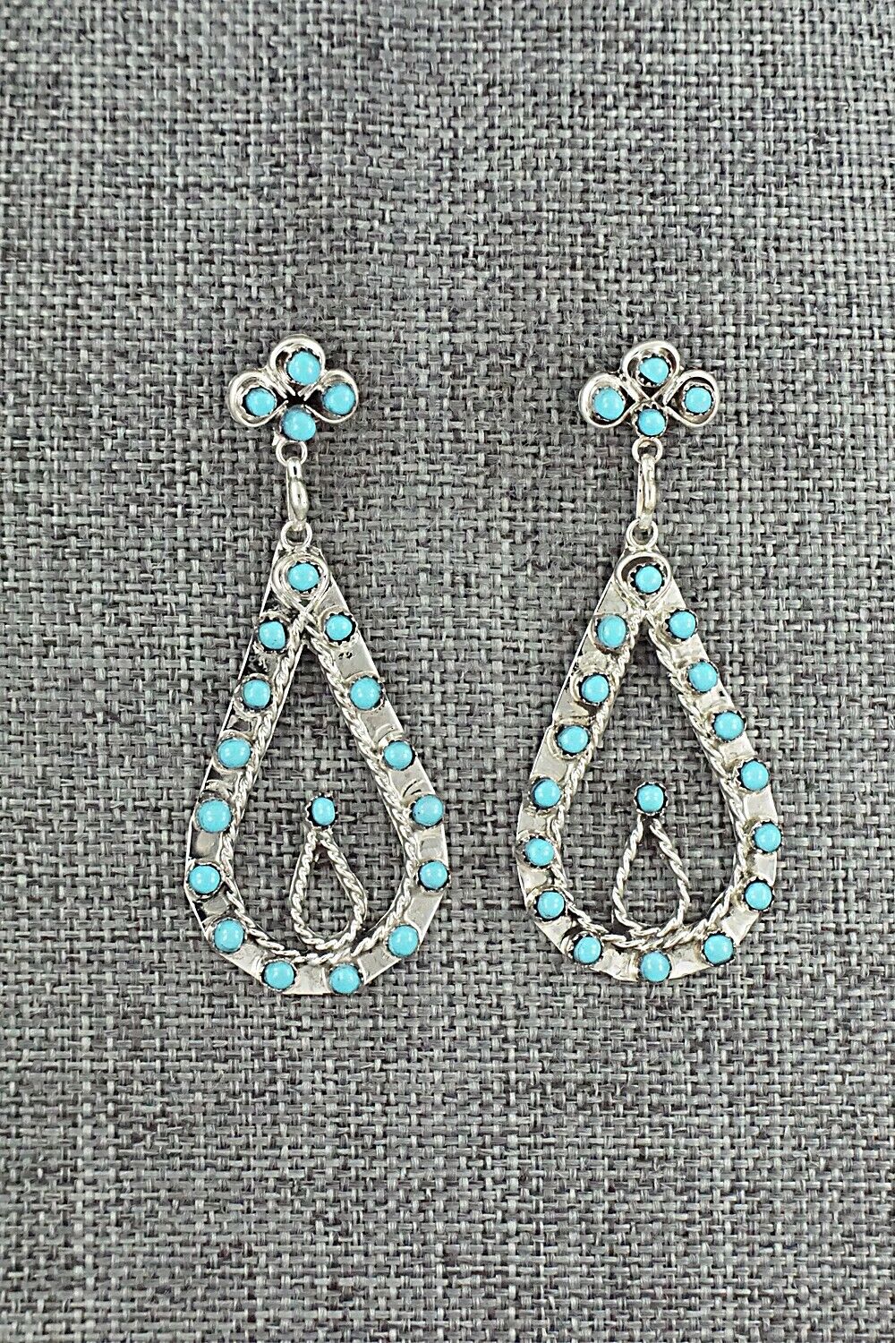 Turquoise & Sterling Silver Earrings - Wayne Johnson