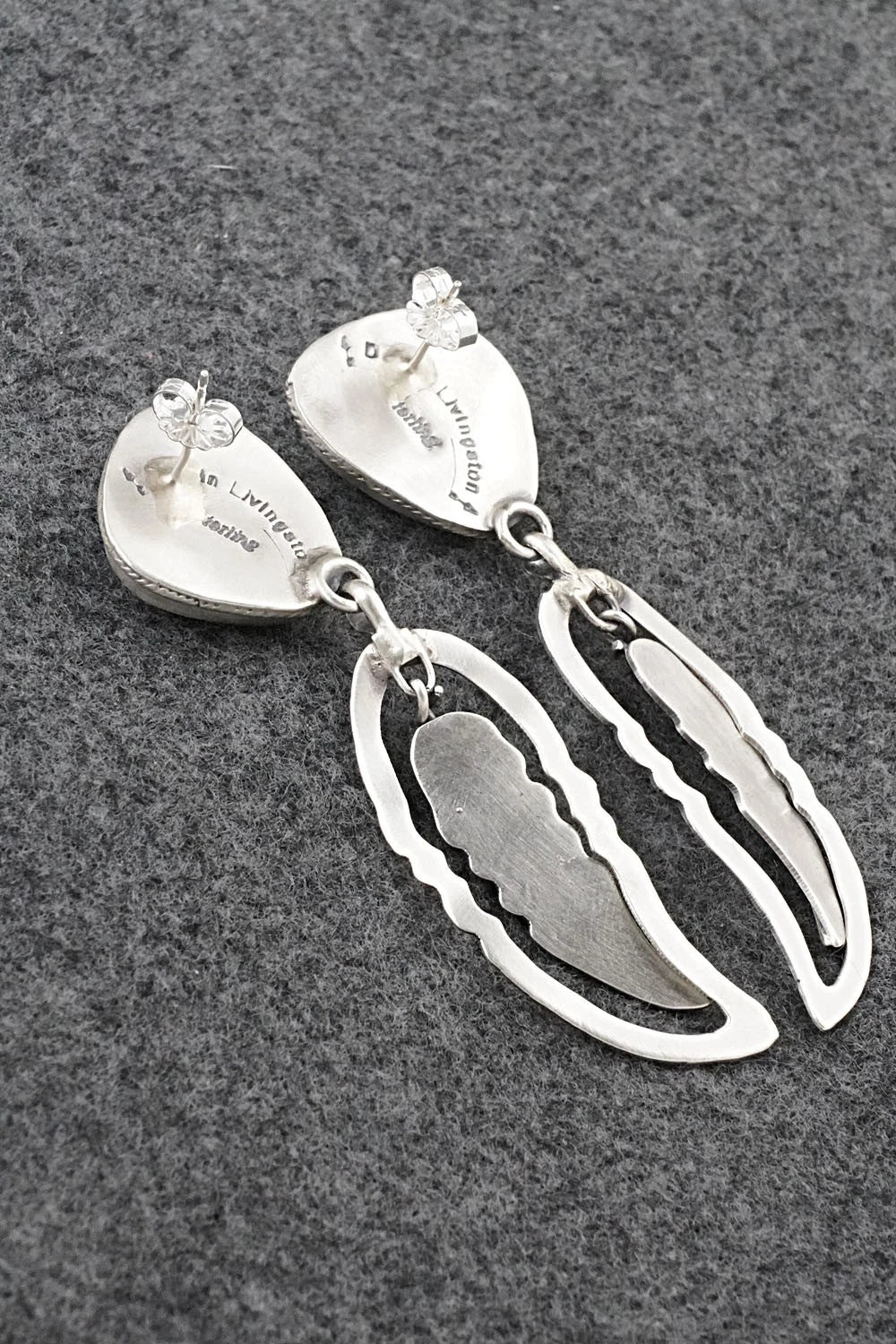 Turquoise & Sterling Silver Earrings - Darrin Livingston