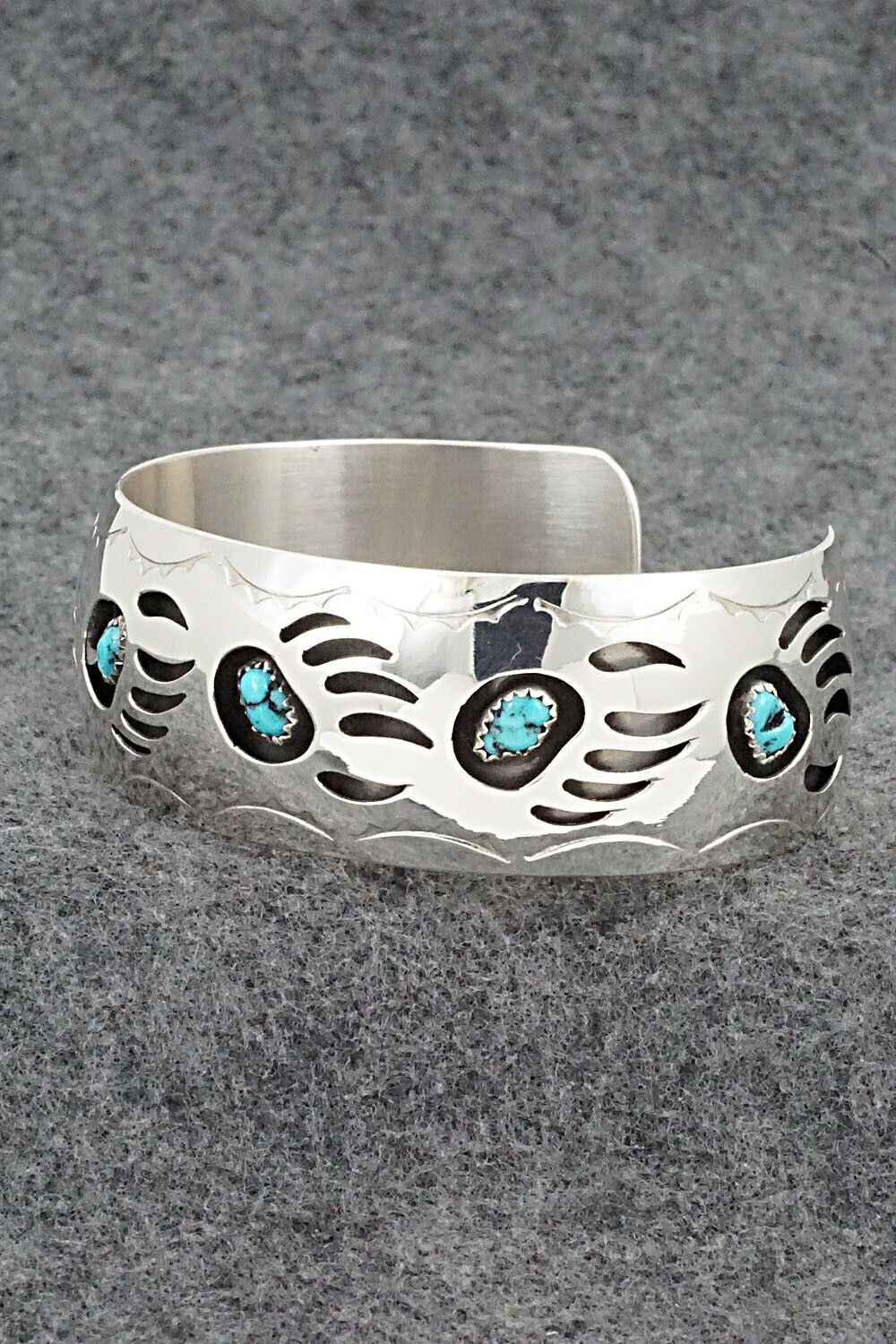 Turquoise & Sterling Silver Bracelet - Pearlene Spencer