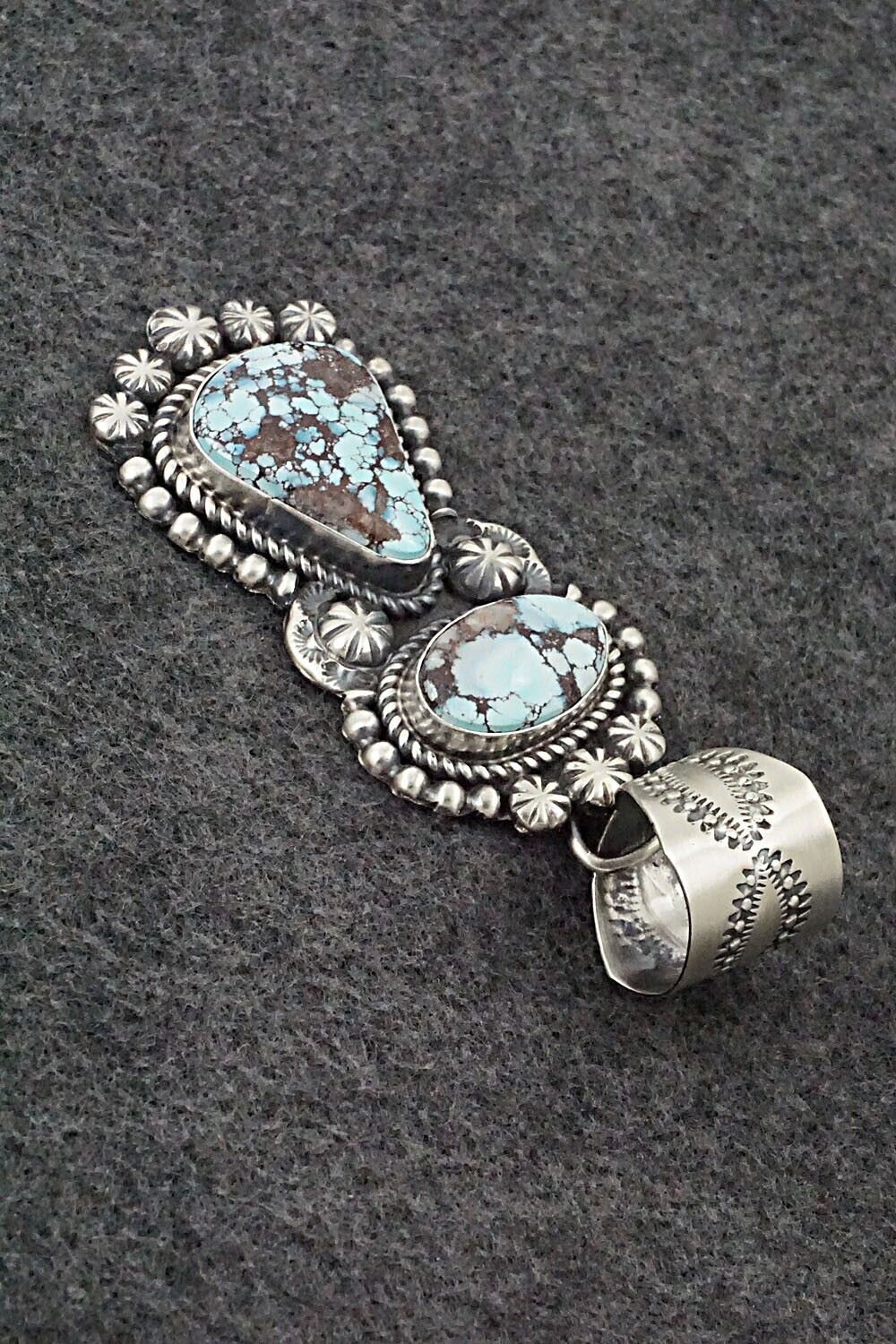 Turquoise & Sterling Silver Pendant - Jeff James