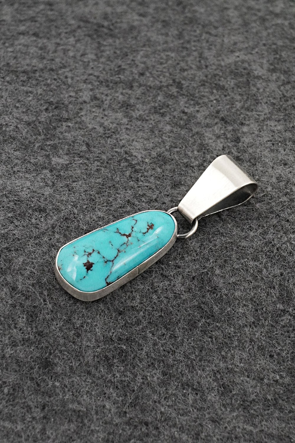 Turquoise & Sterling Silver Pendant - Rena Begay