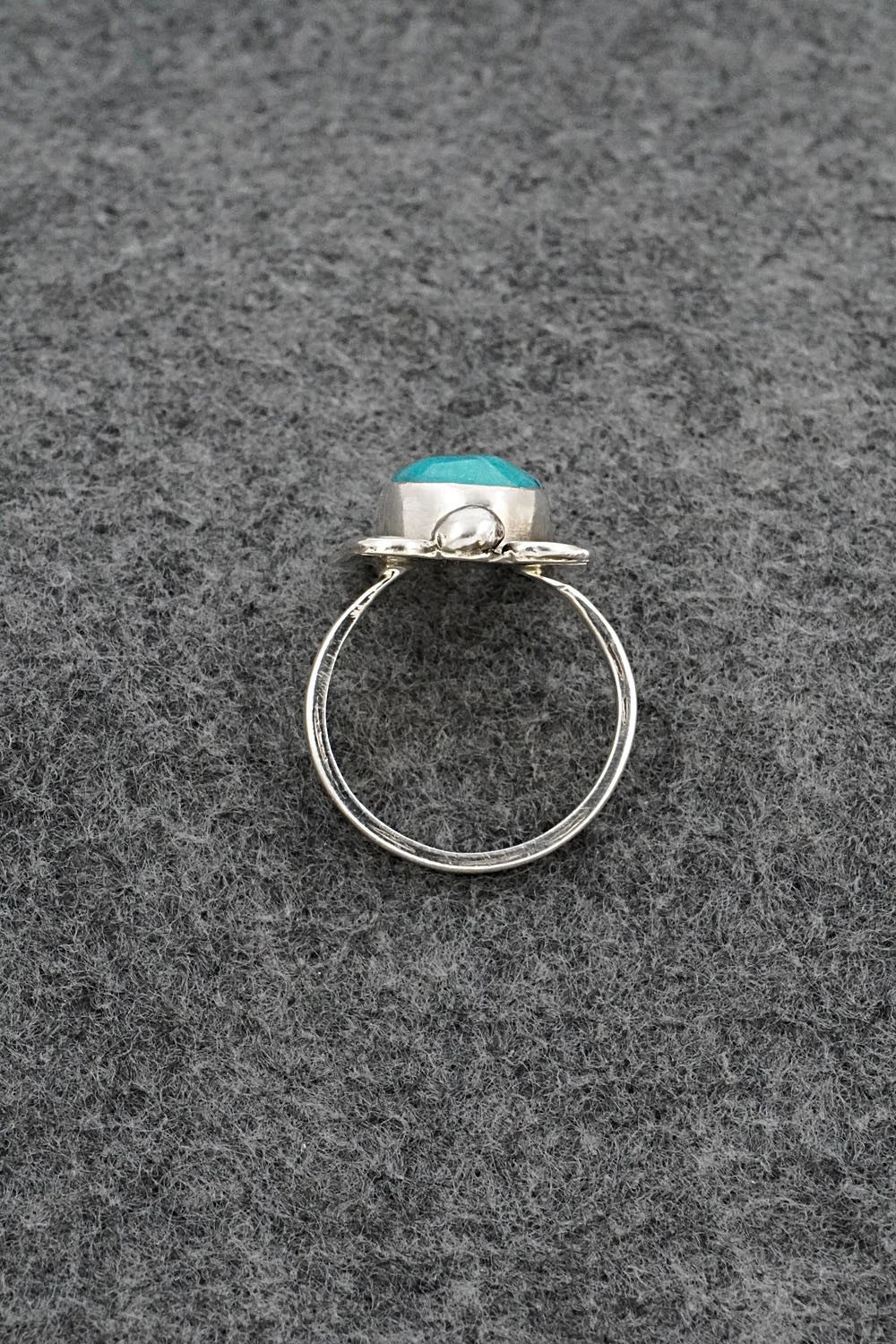 Turquoise & Sterling Silver Ring - Priscilla Reeder - Size 8