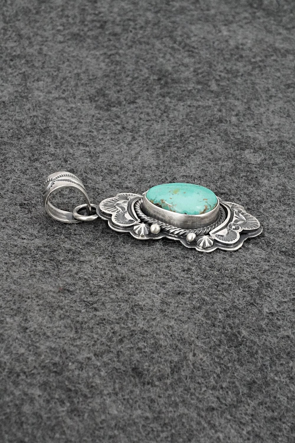Turquoise & Sterling Silver Pendant - Randy Boyd