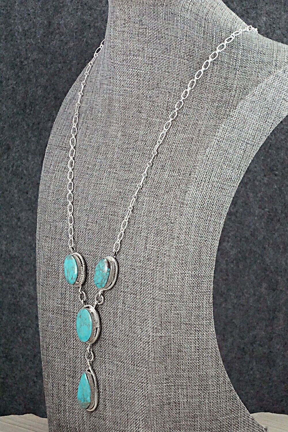 Turquoise & Sterling Silver Necklace - Sheena Jack