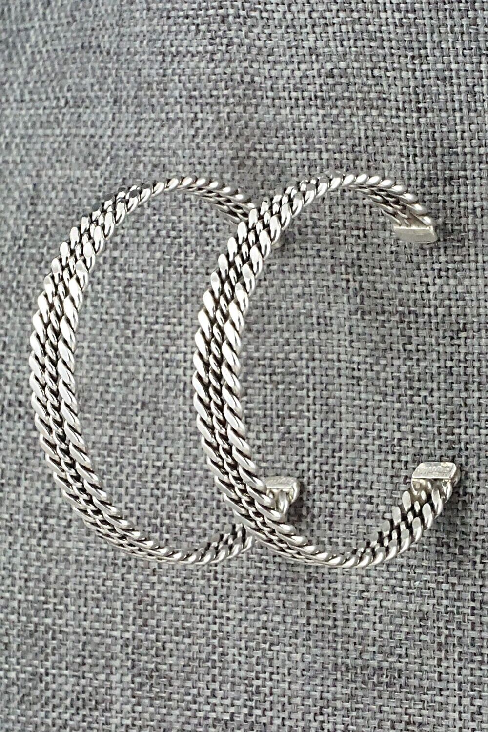 Sterling Silver Hoop Earrings - Elaine Tahe