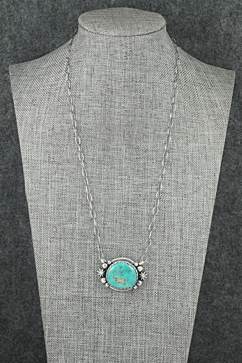 Turquoise & Sterling Silver Necklace - Mark Yazzie